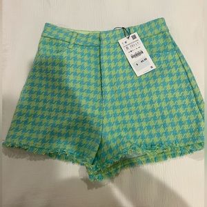 NWT ZARA textured shorts